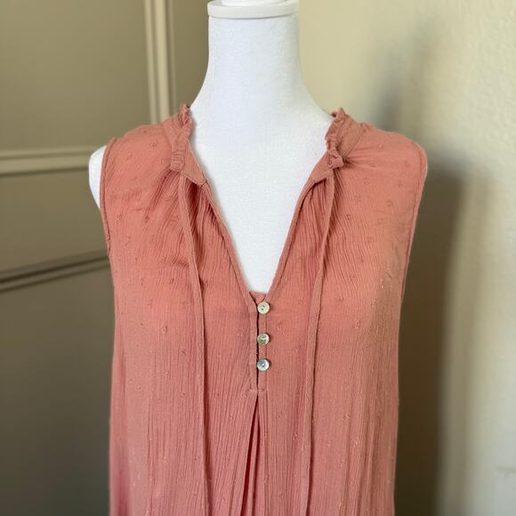 Market & Spruce Stitch Fix Pink V Neck Sleeveless Blouse size XL - Picture 2 of 4